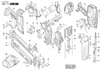 Bosch 3 601 D80 300 Gsk 18 V-Li Nailer / Eu Spare Parts